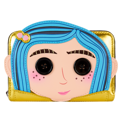 Coraline 15th Anniversary Laika Doll Metallic Cosplay Zip Around Wallet