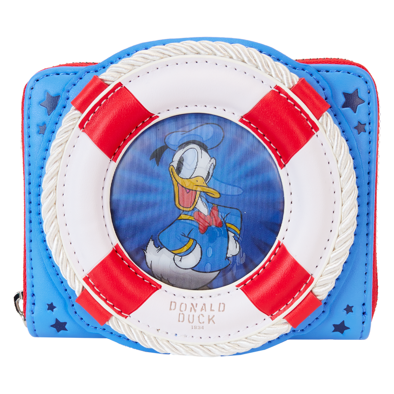 Donald Duck 90th Anniversary Lenticular Zip Around Wallet