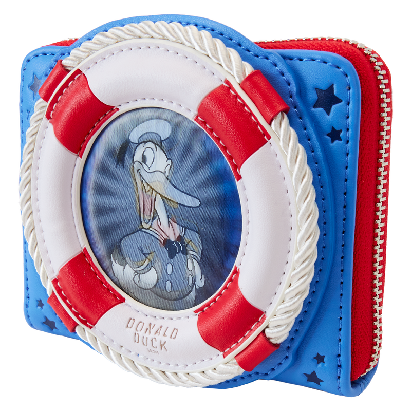 Donald Duck 90th Anniversary Lenticular Zip Around Wallet