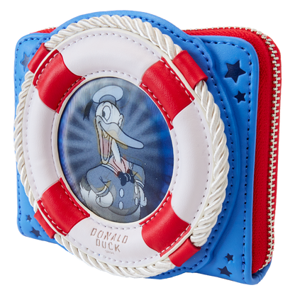 Donald Duck 90th Anniversary Lenticular Zip Around Wallet