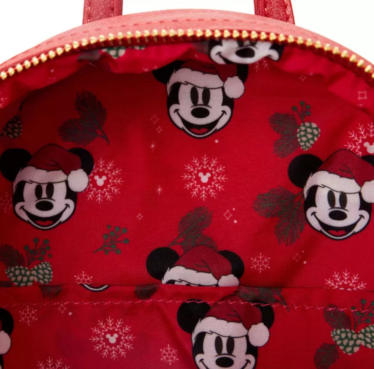 Disney Glitter Mickey Mouse Santa Mini Backpack