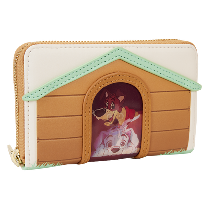 I Heart Disney Dogs Doghouse Triple Lenticular Zip Around Wallet