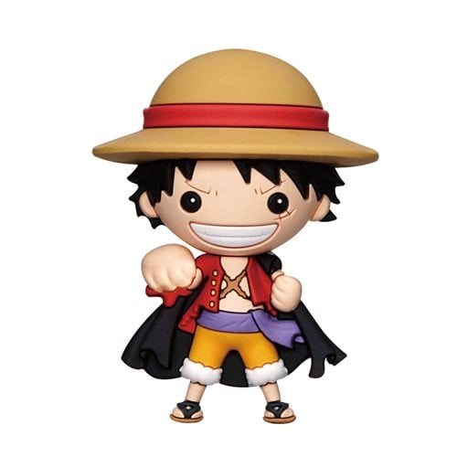 One Piece Monkey D. Luffy Black Cape 3D Foam Magnet