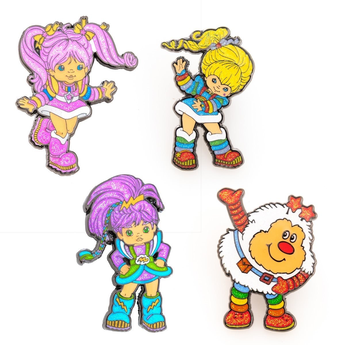 Rainbow Brite Glitter Metal Pin 4-Pack - SDCC 2024