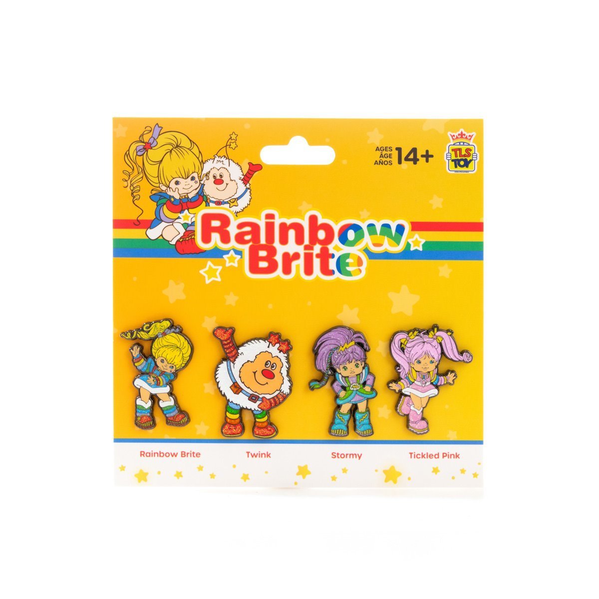 Rainbow Brite Glitter Metal Pin 4-Pack - SDCC 2024