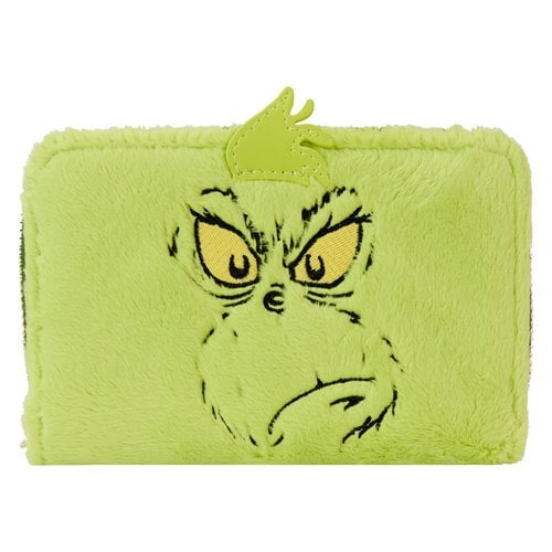 Dr. Seuss' How The Grinch Stole Christmas! Plush Cosplay Glow Zip Around Wallet