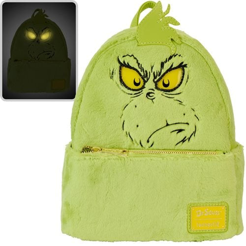 Dr. Seuss' How The Grinch Stole Christmas! Plush Cosplay Light Up Mini Backpack