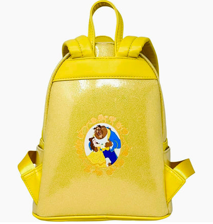 Disney Beauty and Beast Belle Shimmery Cosplay Mini Backpack