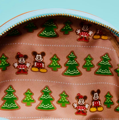 Disney Mickey and Minnie Ice Skating Holiday (Gingerbread Scented) Mini Backpack