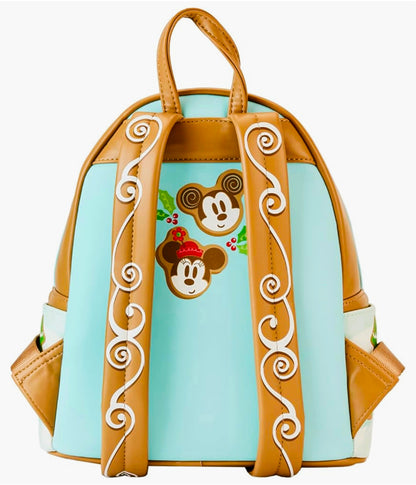 Disney Mickey and Minnie Ice Skating Holiday (Gingerbread Scented) Mini Backpack