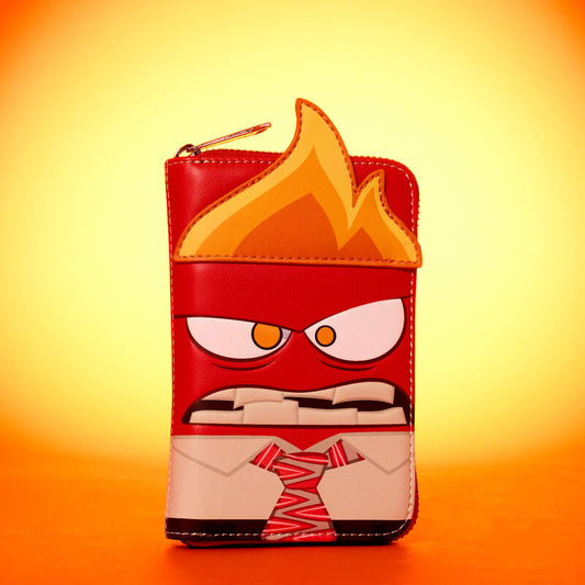 Inside Out  Anger Cosplay Glow Zip Around Wallet