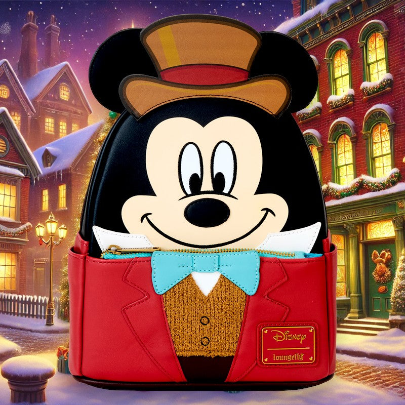 Mickey Mouse Christmas Carol Bob Cratchit Cosplay Mini Backpack