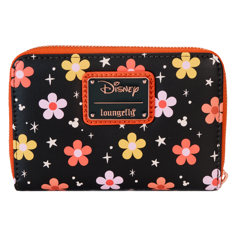 Mickey & Minnie Floral Ghost Glow Zip Around Wallet