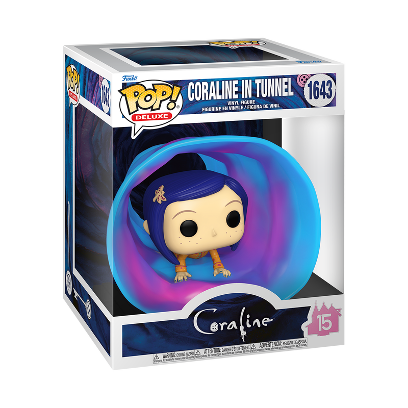 Coraline 15th Anniversary Coraline in Tunnel Deluxe Funko Pop! Vinyl Figure #1643 (PRE-ORDER - JAN 2025)