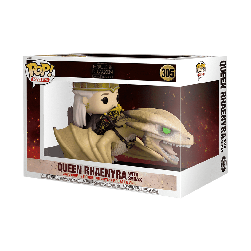 House of the Dragon Queen Rhaenyra with Syrax Deluxe Funko Pop! Vinyl Ride #305