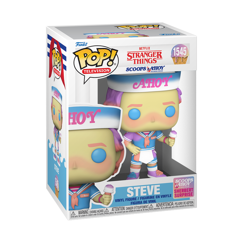 Stranger Things Steve with Ice Cream (Scoops Ahoy) Funko Pop! Vinyl Figure #1545