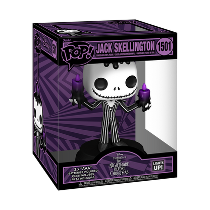 The Nightmare Before Christmas Jack Skellington Halloween Light-Up Super Funko Pop! Vinyl Figure #1501 (PRE-ORDER - JAN 2025)