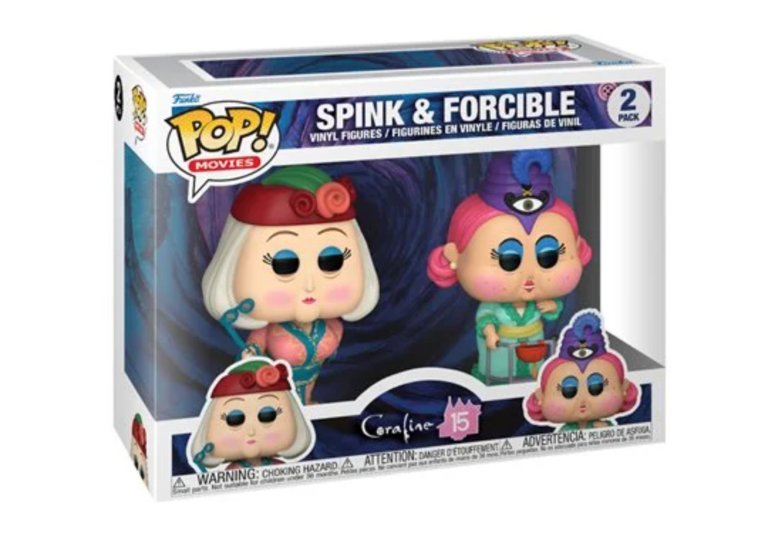 Coraline 15th Anniversary Spink and Forcible Funko Pop! Vinyl Figure 2-Pack (PRE-ORDER - FEB 2025)