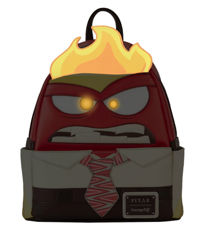 Inside Out Anger Cosplay Light Up Glow In The Dark Mini Backpack