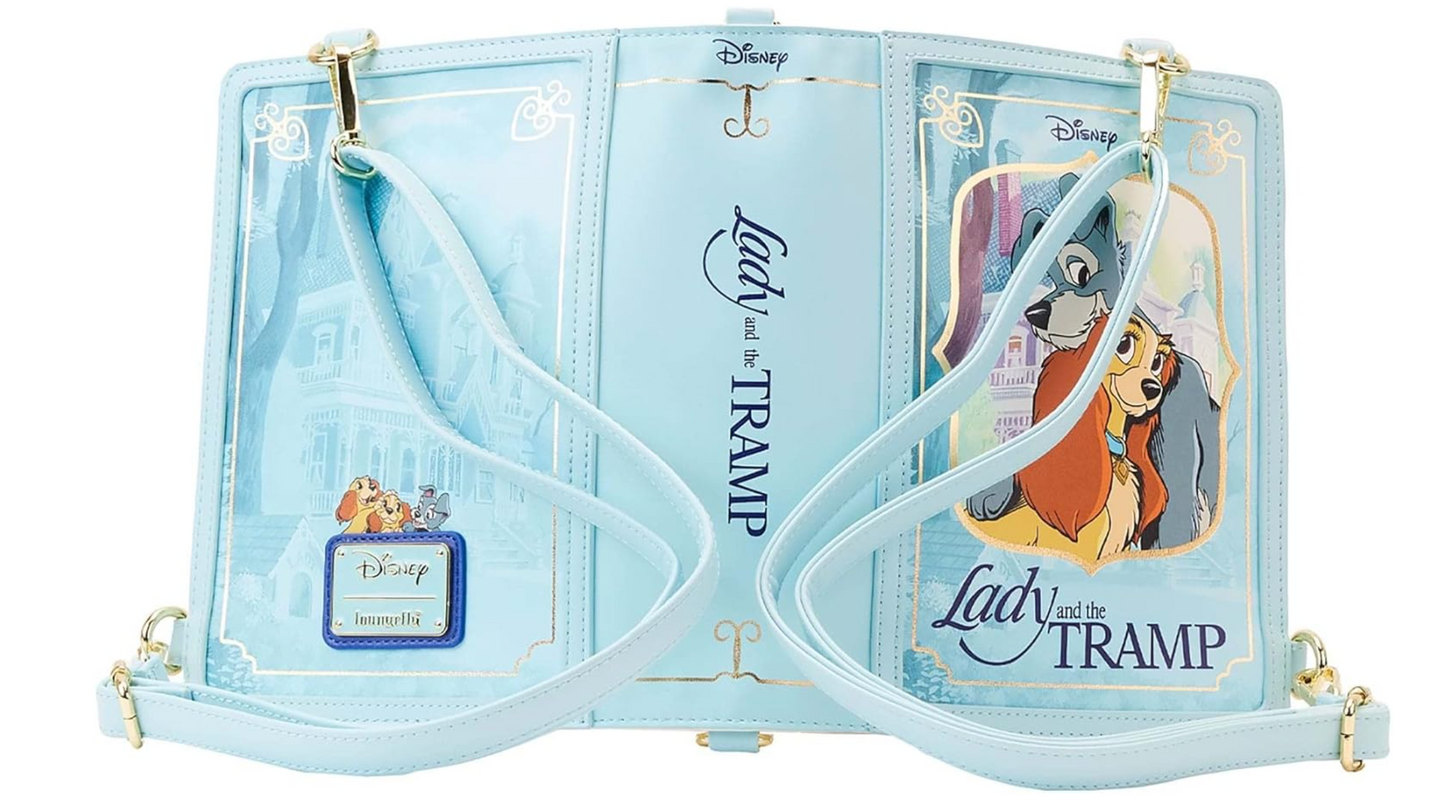 Lady and the Tramp Classic Book Convertible Crossbody Purse