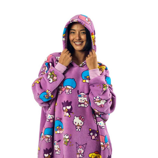 Hello Kitty & Friends Character Toss Hoodie Blanket (PRE-ORDER)