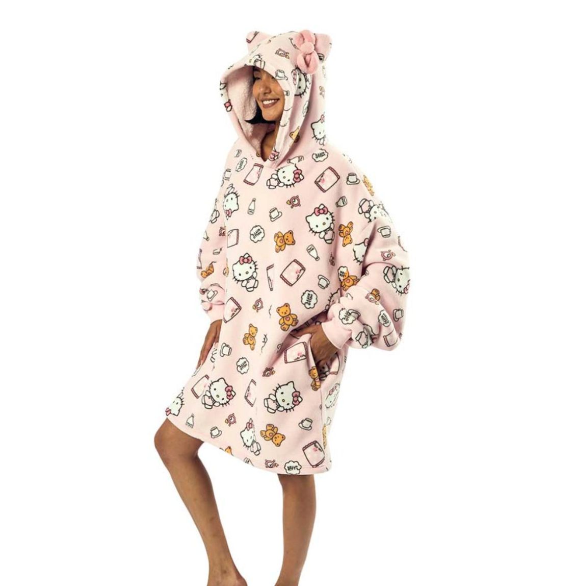 Hello Kitty Sleepy Time 3D Hoodie Blanket (PRE-ORDER)