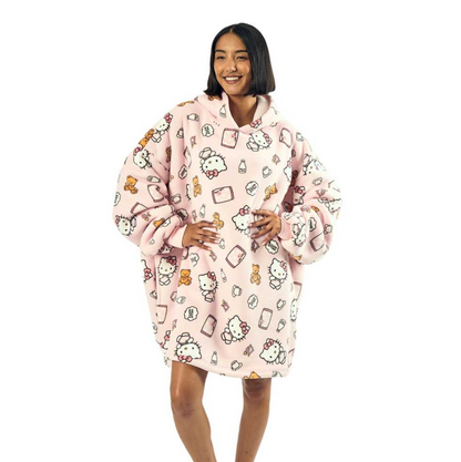 Hello Kitty Sleepy Time 3D Hoodie Blanket (PRE-ORDER)