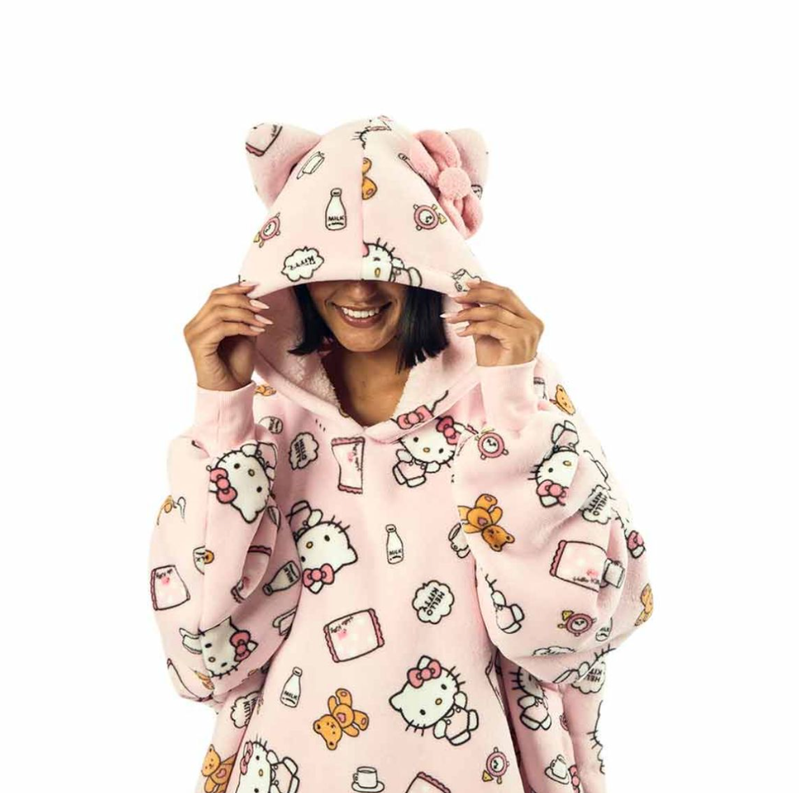 Hello Kitty Sleepy Time 3D Hoodie Blanket (PRE-ORDER)