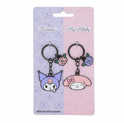 Kuromi & My Melody Bestie Keychains (PRE-ORDER)