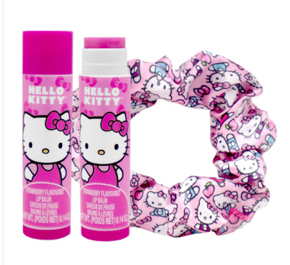 Hello Kitty Lip Balm and Hair Scrunch Set - (PRE-ORDER)