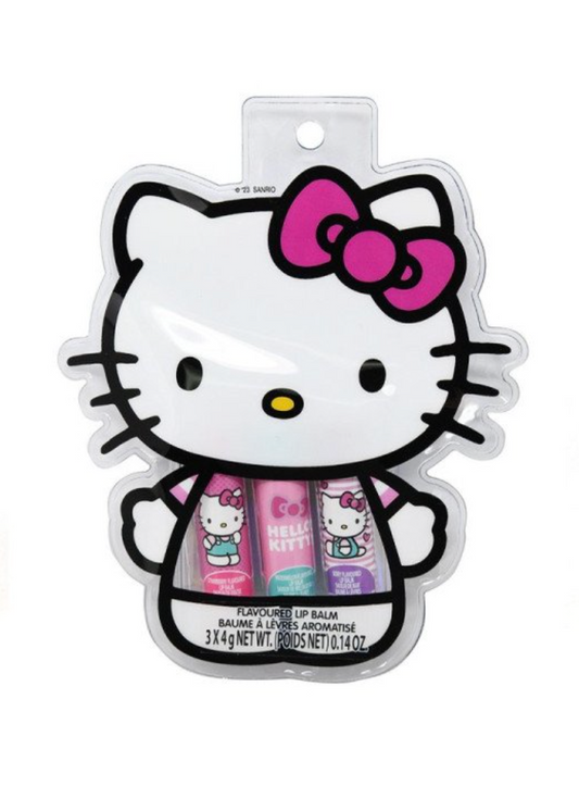 Hello Kitty 3pc Lip Balm Set with Pouch - (PRE-ORDER)