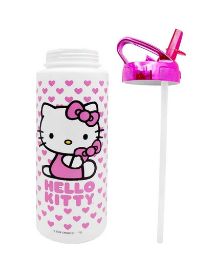 Hello Kitty 30 oz Sports Bottle with Straw - (PRE-ORDER)