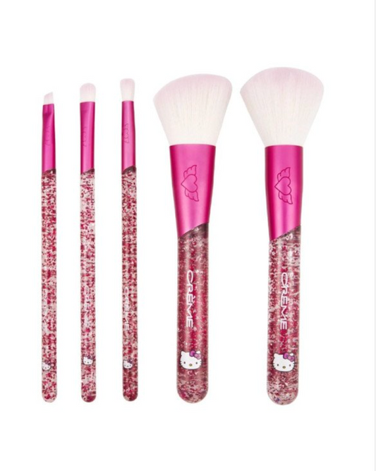 Hello Kitty x The Creme Shop 5pc Luv Wave Brush Set - (PRE-ORDER)