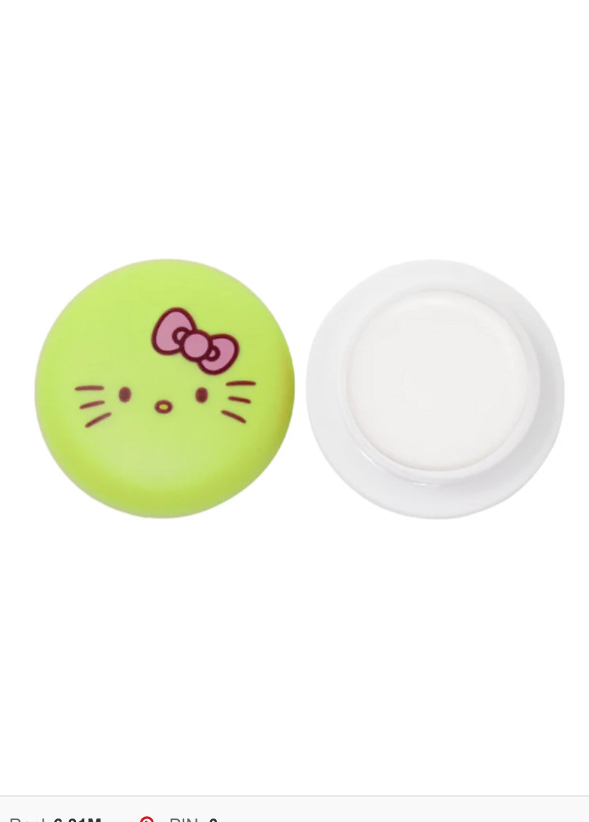 Hello Kitty x The Creme Shop Macaron Lip Balm Juicy Pear Flavored - (PRE-ORDER)