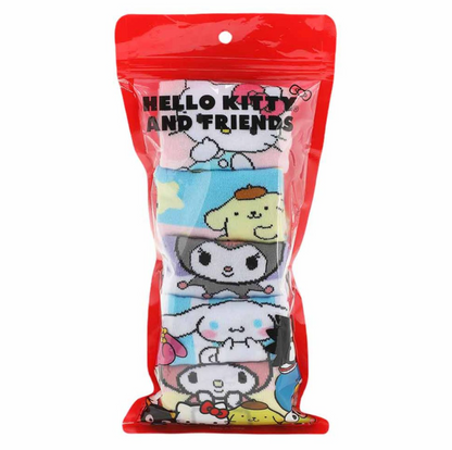 Hello Kitty & Friends 5 Pair Ankle Socks (PRE-ORDER)