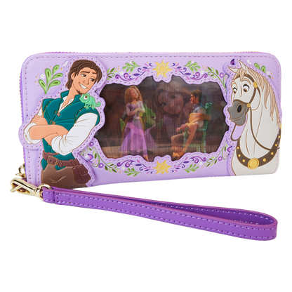 Tangled Rapunzel Princess Series Lenticular Zip Around Wristlet Wallet