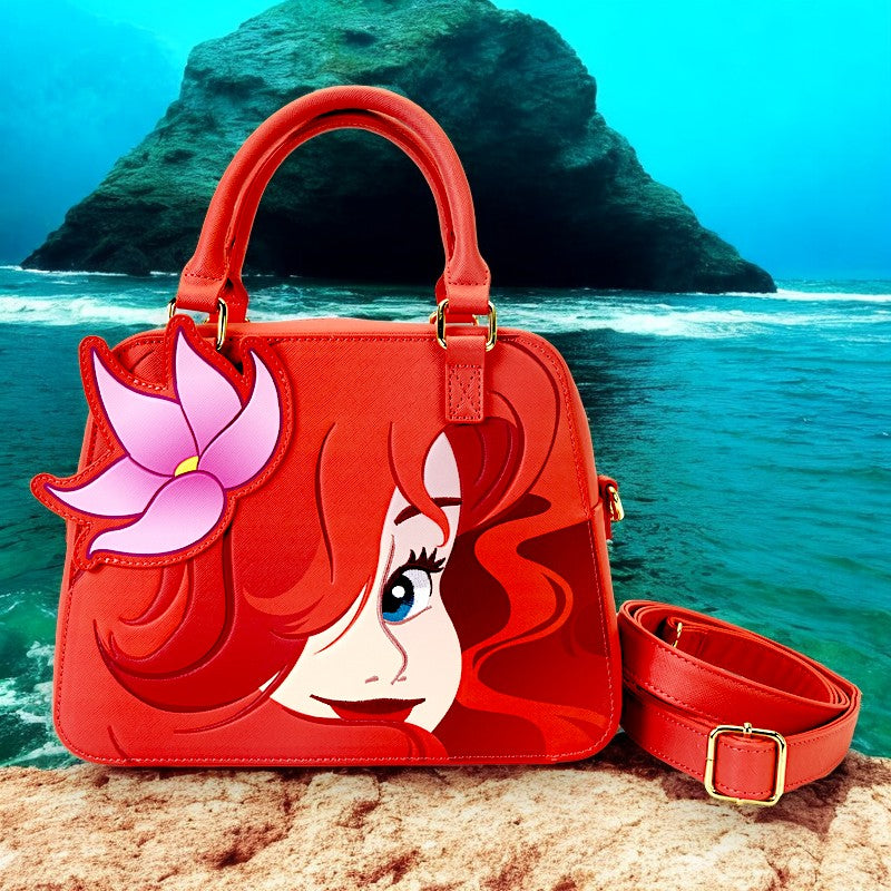 The Little Mermaid 35th Anniversary Ariel Face Crossbody Bag