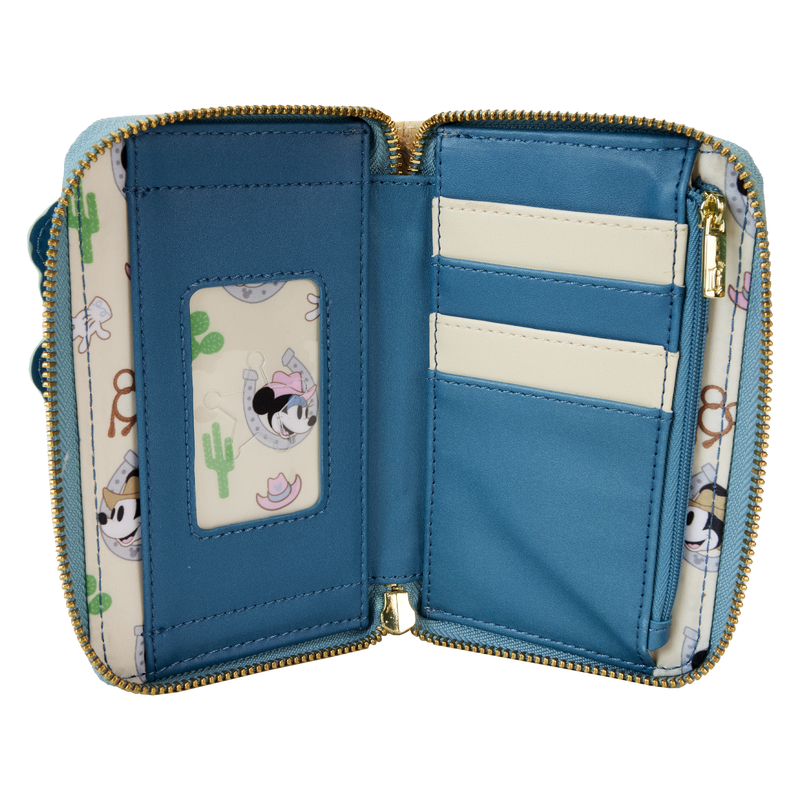 Western Mickey & Minnie Zip Around Wallet