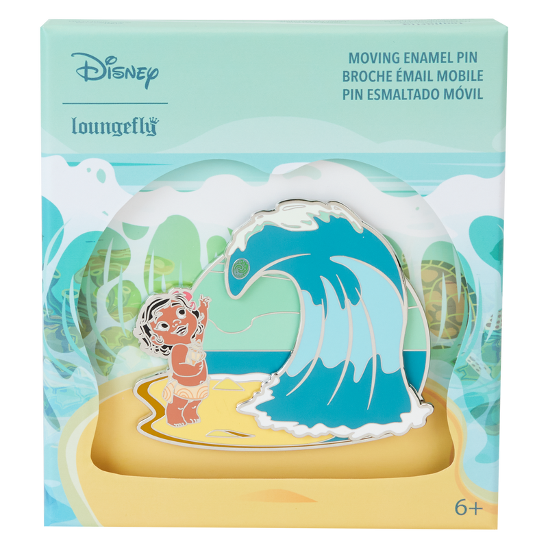 Young Moana Ocean Waves 3" Collector Box Sliding Pin (PRE-ORDER)