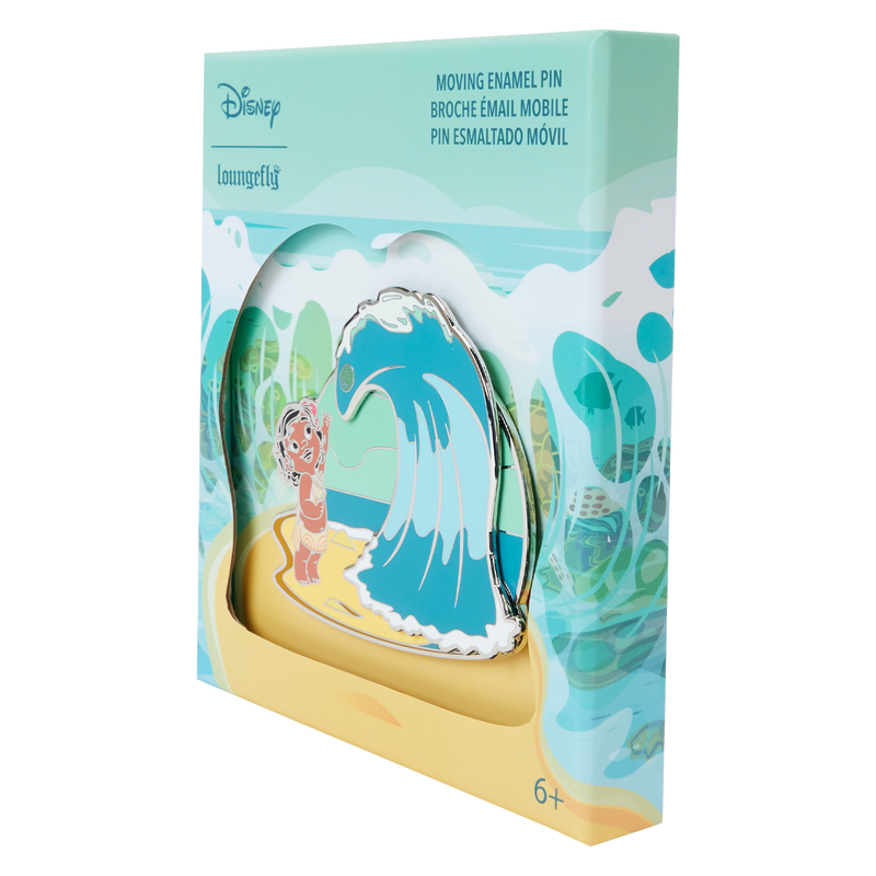 Young Moana Ocean Waves 3" Collector Box Sliding Pin (PRE-ORDER)