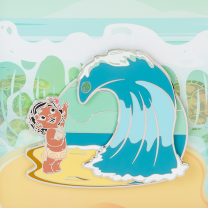 Young Moana Ocean Waves 3" Collector Box Sliding Pin (PRE-ORDER)