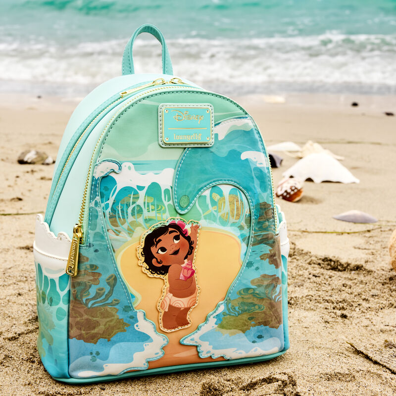 Young Moana Ocean Waves Glow Mini Backpack