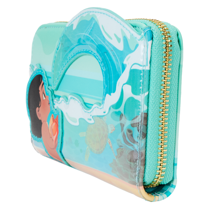 Young Moana Ocean Waves Zip Around Wallet