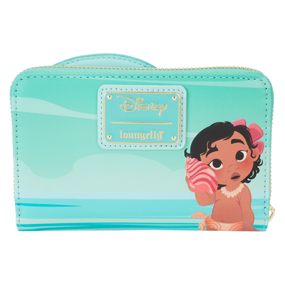 Young Moana Ocean Waves Zip Around Wallet